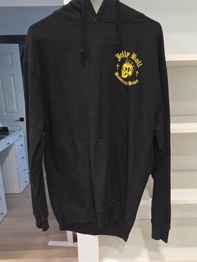 Jelly Roll Beautifully Broken Concert Black Hoodie with Yellow Skull Graphic
